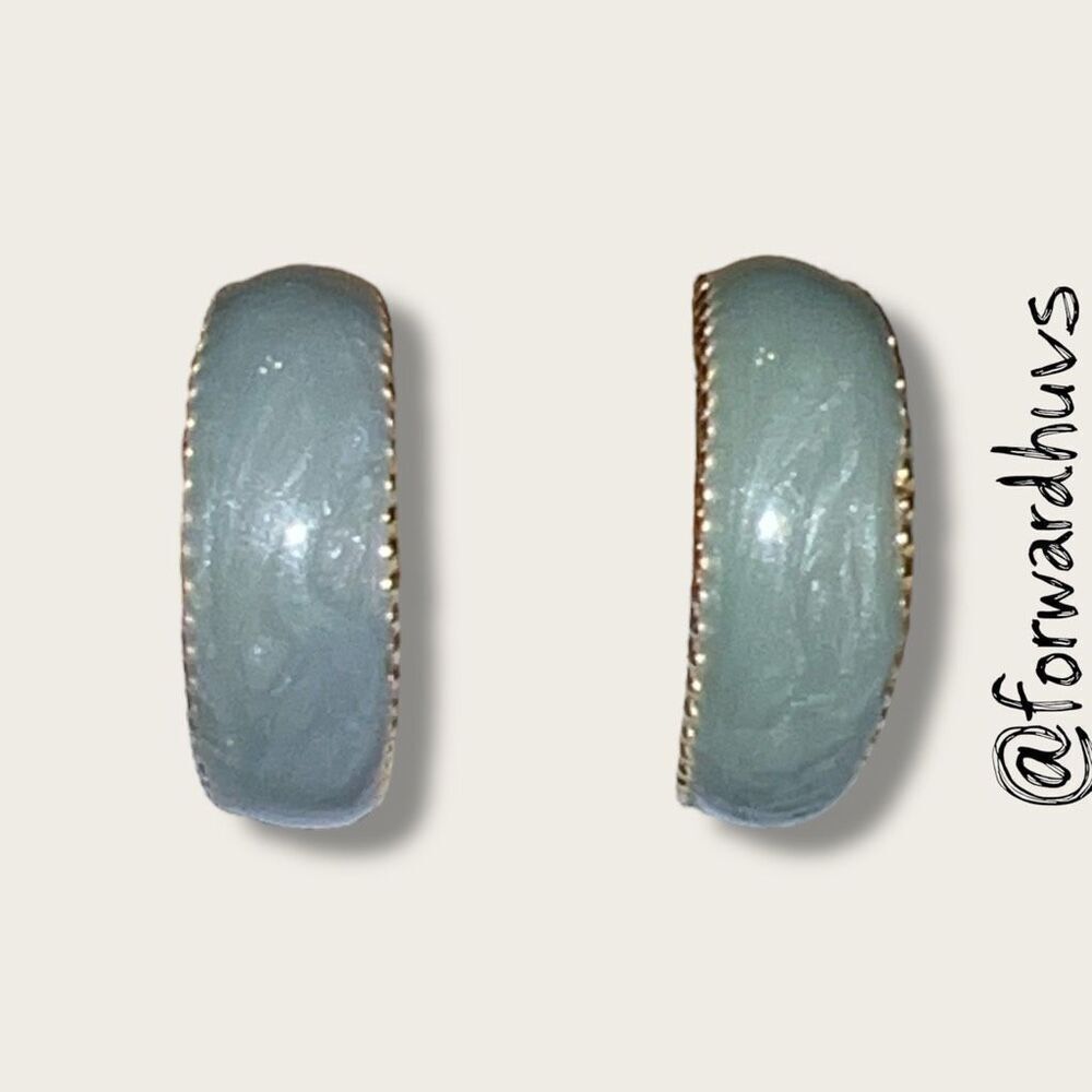 Bundle Sale 3 for $15 | Gold-Tone 3/4” Enamel Earrings